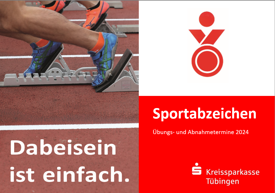 Sportabzeichen Broschüre Sportkreis Tübingen 2024 + Sportabzeichen Ringbücher DOSB